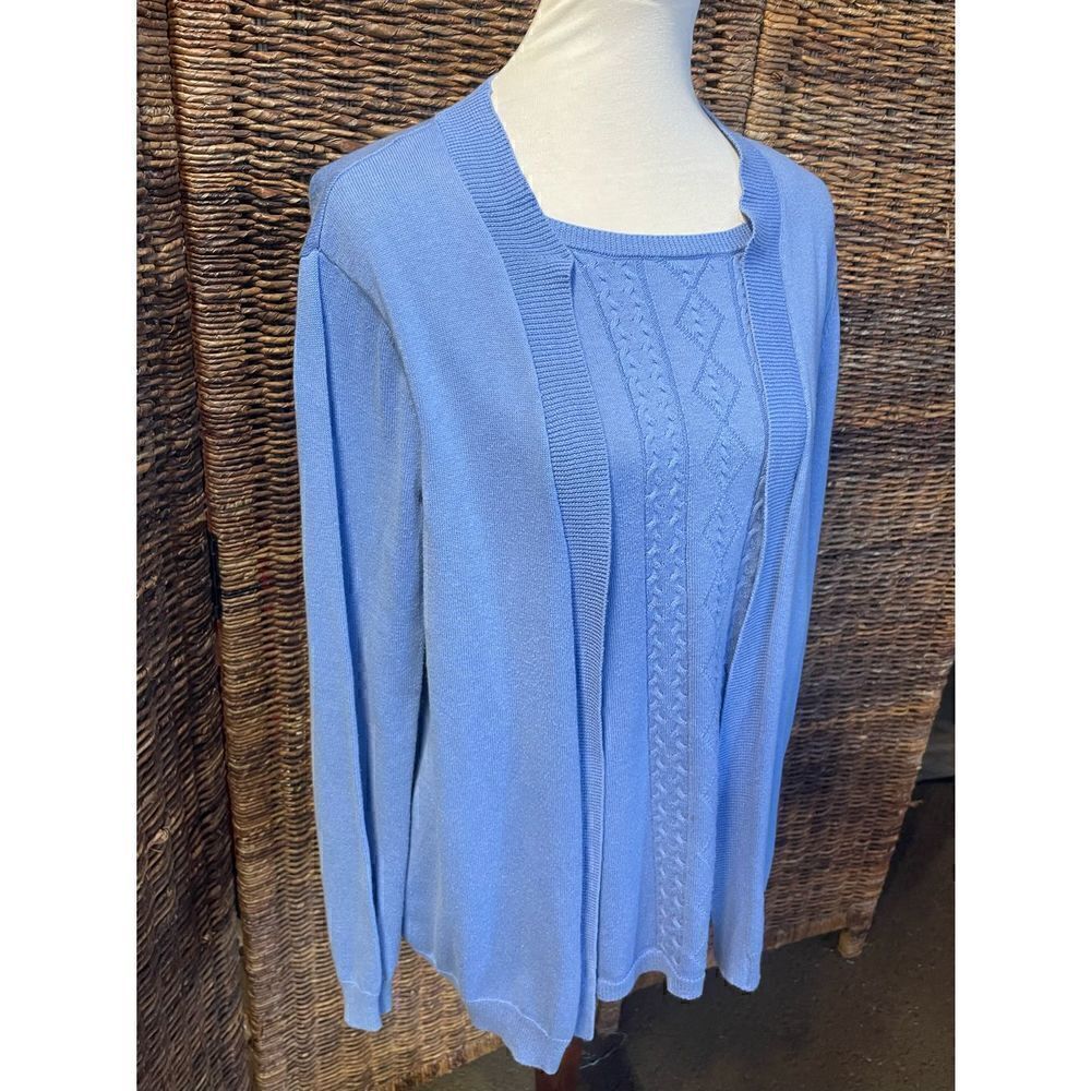 EUC! Blair Open Cardigan W/ Attached Sweater Camisole M - Picture 4 of 9